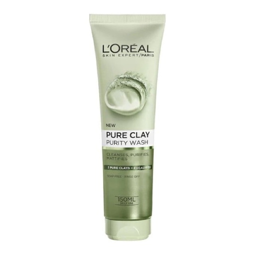 [38631] Loreal Skin Expert Clay Purifying Gel Wash 150ml