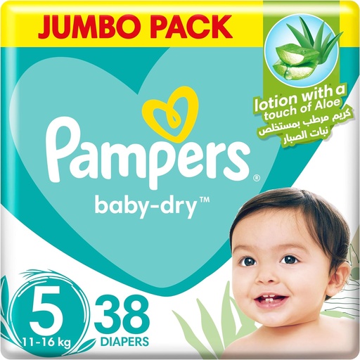 [6004] Pampers Diapers Size 5 Junior Value Pack 3*38