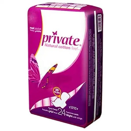 [6920] Private Maxi Pocket Night Wings 6*24 pcs