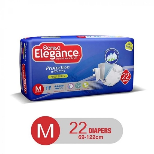 [7251] Sanita Elegance Adult Diaper Medium Jumbo Pack 44 pcs
