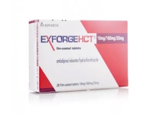 [7454] Exforge Hct 5mg/160mg/12.5mg Tablets 28