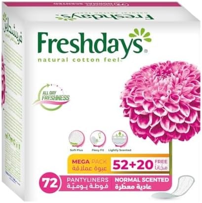 [8310] Freshdays Pantyliners Normal Scented 72 pcs