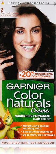 [8690] Garnier Hair Color Naturals Deep Luminous Black 2