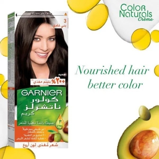 [8692] Garnier Hair Color Naturals Dark Brown 3