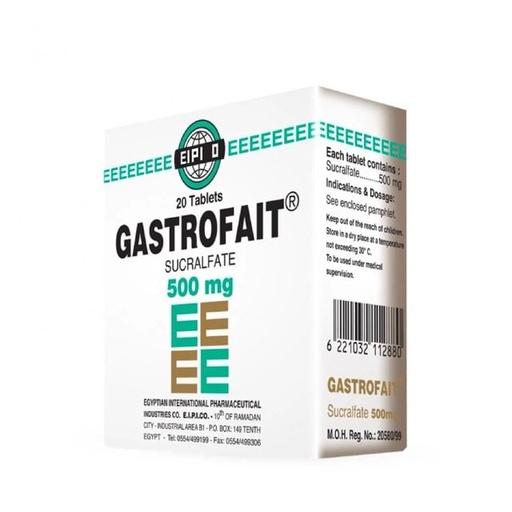 [8761] Gastrofait 500mg Tablets 20