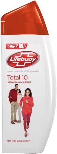[11270] Lifebuoy Body Wash Total10 300ml + Loofah