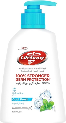 [11280] Lifebuoy Hand Wash Cool Fresh 200ml