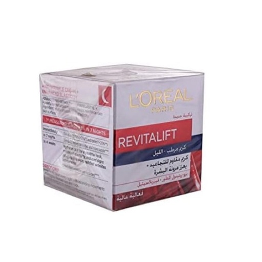 [11609] LOREAL REVTALIFT MOISTURIZING NIGHT CREAM ANTI-WRINKLE 50 ML