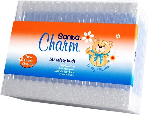 [12607] Sanita Charm Baby Cotton Buds 50 pcs