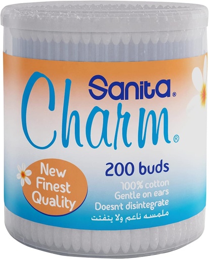 [12610] Sanita Charm Cotton Buds 200 pcs