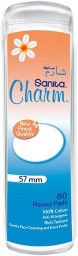 [12615] Sanita Charm Makeup Round Cotton Pads 80 pcs