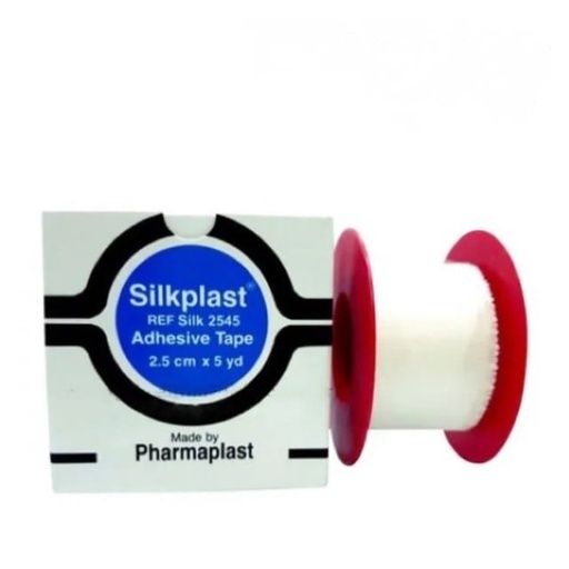 [13117] Silkplast Plaster Roll Silk 2.5cm x 5yd
