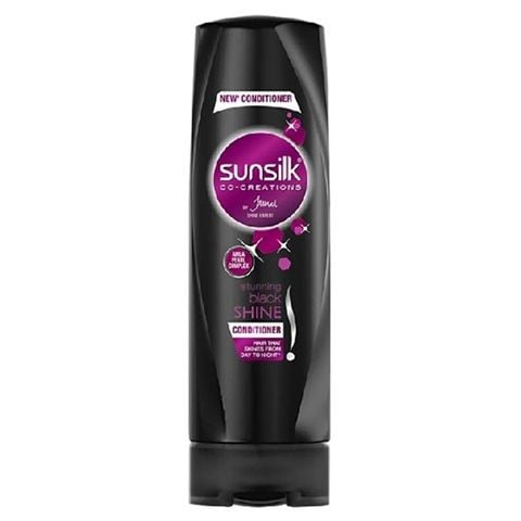 [13522] SUNSILK COND STUNNING BLACK SHINE 350ML