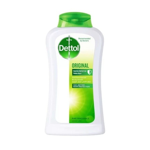 [13828] Dettol Shower Gel Original 250ml + Puff