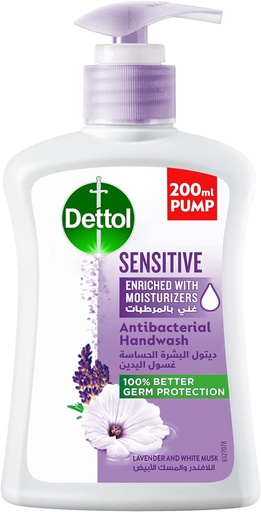 [13854] Dettol Liquid Soap Sensitive Pump 250ml
