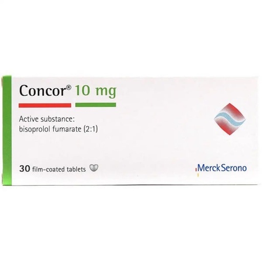 [15136] Concor 10mg Tablets 30