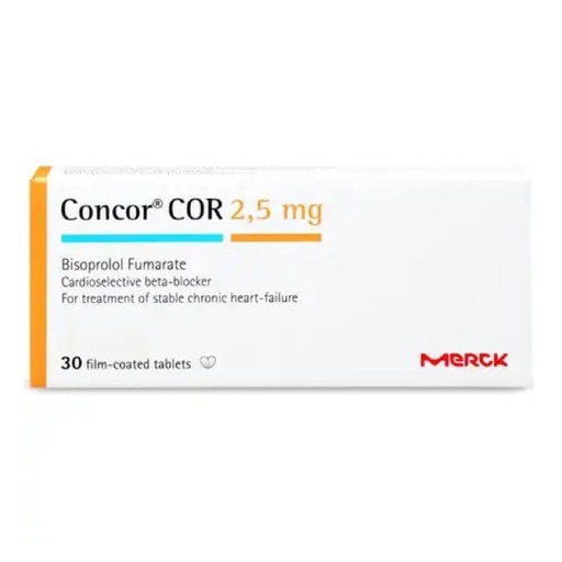 [15140] Concor Cor 2.5mg Tablets 30