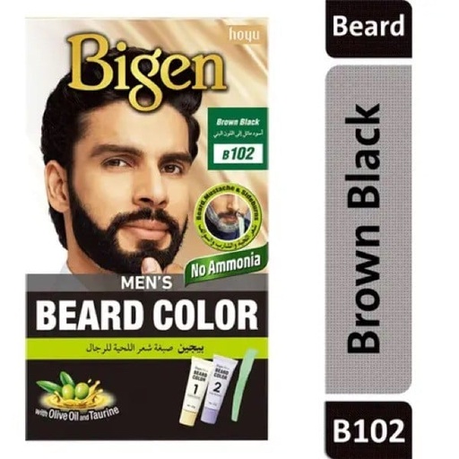 [16050] BIGEN MEN`S BEARD B102 BROWN BLACK