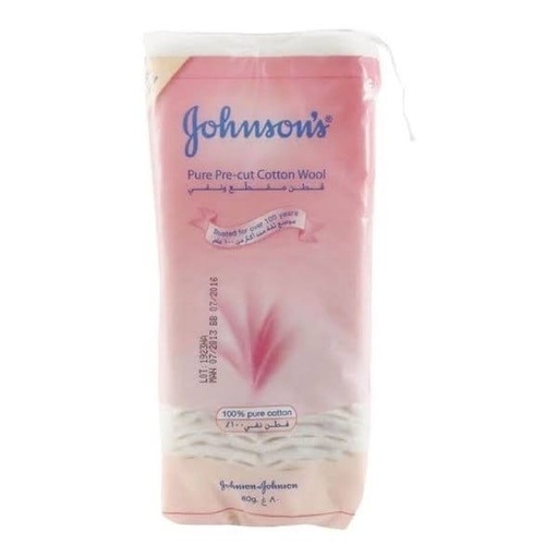 [16928] JOHNSON`S PURE PRE-CUT COTTON WOOL 100% PURE 80GM