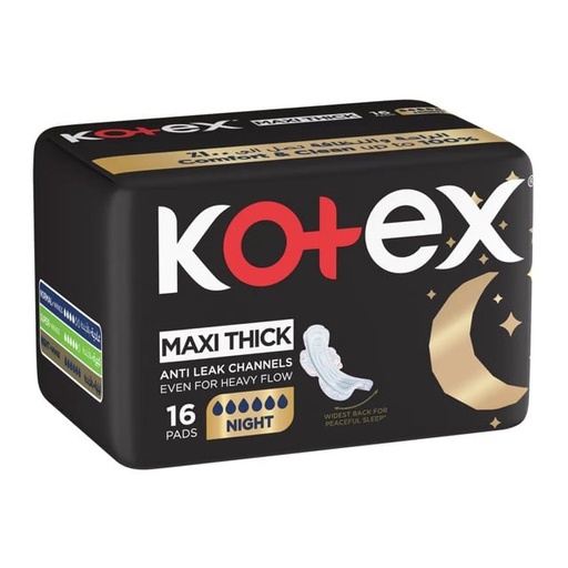 [17038] Kotex Maxi Night Time White 16 Pads