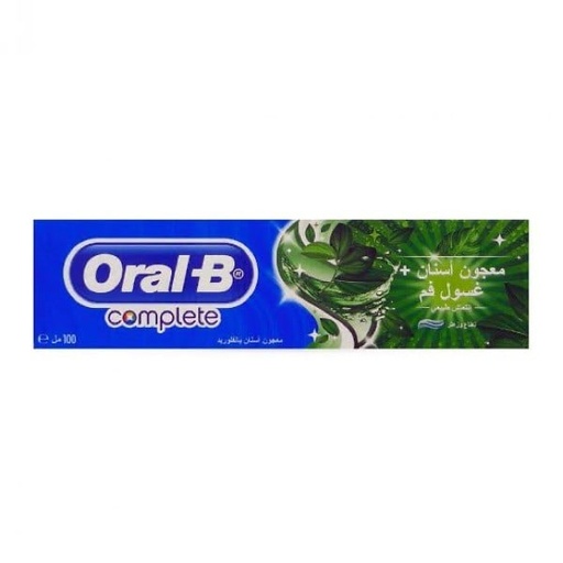 [17080] Oral-B Toothpaste Complete Mouthwash + Whitening 100ml