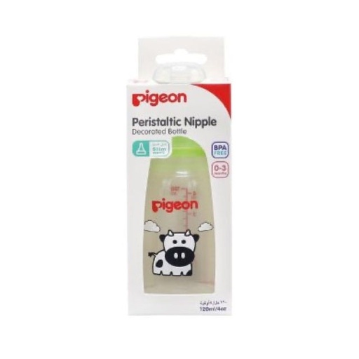 [17272] Pigeon Peristaltic Nipple Bottle Decorated 120ml