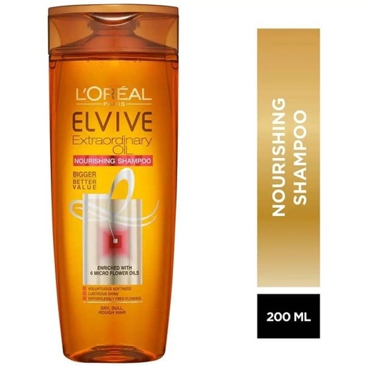[17618] LOREAL Elvive EX. OILS DRY/V.DRY SH 200ML