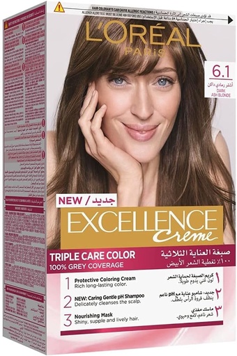 [17864] Loreal Excellence Dark Ash Blonde 6.1