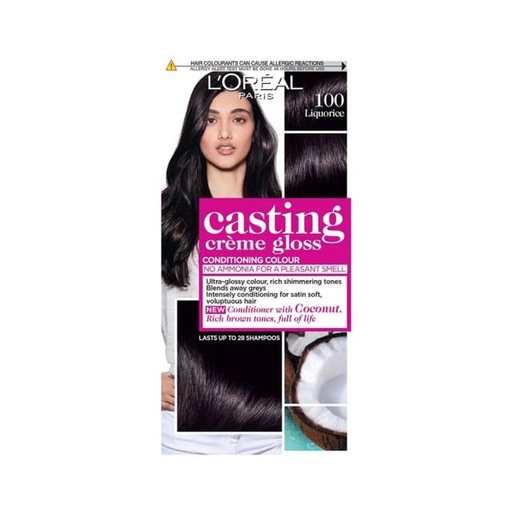 [18026] Loreal Paris Casting Creme Gloss 100 Black Licorice