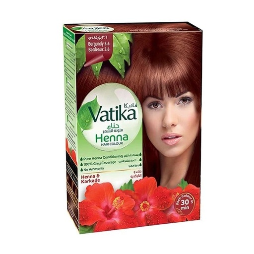 [19107] Vatika Henna Hair Colour Burgundy 3.6