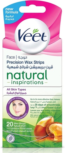 [19756] Veet Wax Strips Face Argan Oil 20pcs