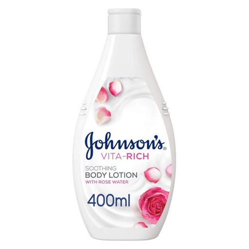 [20210] JOHNSON`S BODY LOTION SOOTHING ROSE WATER 400ML