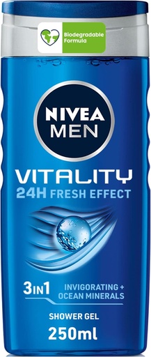 [20629] Nivea Men Shower Gel Vitality Fresh 250ml