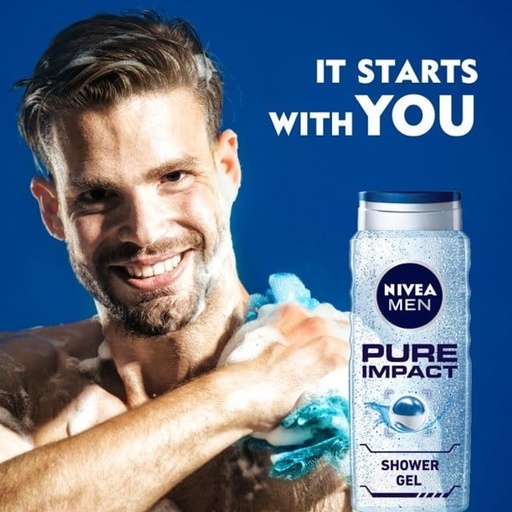 [20977] Nivea Shower Gel Pure Impact 500ml