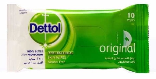 [21633] ديتول مناديل منعشة 10 قطع