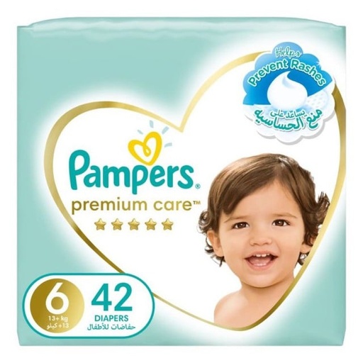 [21906] Pampers Premium Care Diapers Size 6 13-18kg Double Pack 2*42