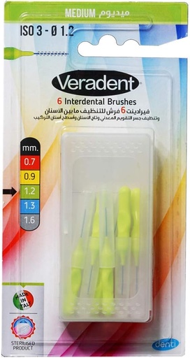 [23157] Veradent Interdental Brushes Medium 6 pcs