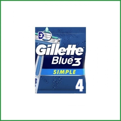 [25068] Gillette Blue 3 Simple 4 Cartridges