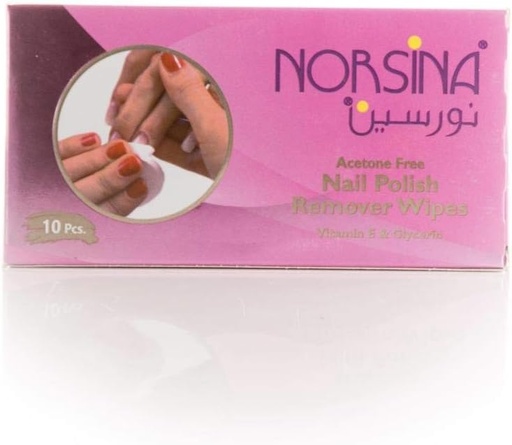 [25441] Norsina Nail Polish Remover Wipes 30 pcs