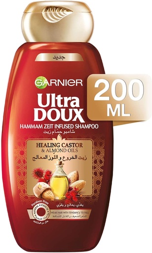 [25585] Garnier Ultra Doux Shampoo Almond & Castor 200ml
